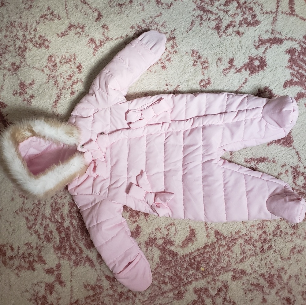 *2 For $15* NWOT Pink Baby Snow Suit
